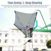 Heavy Duty Steel Rebounder Basketball Return System,Hanging Basketball Return Attachment for Indoor Outdoor view 3