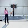 Gymnasium Court Basketball Rebounder Return System, Large Basketball Net Catcher Compatible with Indoor & Outdoor Basketball Hoops view 1