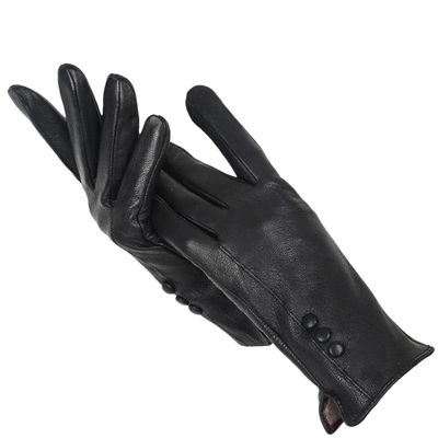 Fashion Warm Women's Leather Gloves Genuine Leather Winter Gloves