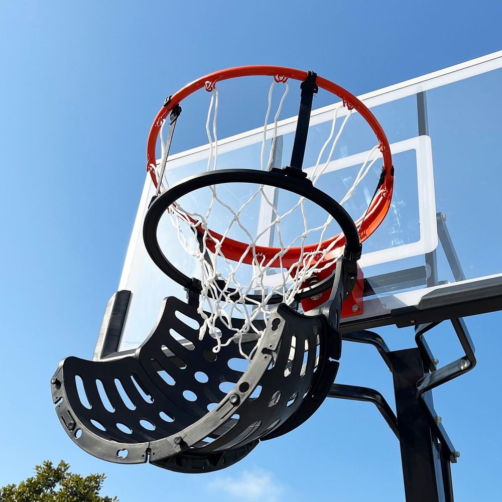 Plastic Basketball Rebounder Return System, Outdoor Hanging Shot Returner for Efficient Shooting, Adults Kids Basketball Hoop Ball