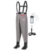 EMCXXCJQ Waders for Men Waist Length Hip Wading Boot Nylon Fabric Anti Slip Thickened Sole Hip Boots for Fishing(9.5) view 1