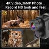 SUZLAZYR 4K HD Night Vision Goggles,Rechargeable Head Mounted Night Vision Monocular,7 Levels Ir Scope 8X Digital Zoom,for Camping Surveillance with 32SD Card view 3