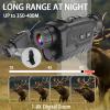 SUZLAZYR 4K HD Night Vision Goggles,Rechargeable Head Mounted Night Vision Monocular,7 Levels Ir Scope 8X Digital Zoom,for Camping Surveillance with 32SD Card view 4