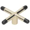 LOCADENCE Metal Bridge Head, High Short Copper Billiard Pool Cue Bridge Head, Pool Cue Rest Bridge Head for Household Billiard Tables or Billiard Hall (cross) view 1