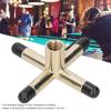 LOCADENCE Metal Bridge Head, High Short Copper Billiard Pool Cue Bridge Head, Pool Cue Rest Bridge Head for Household Billiard Tables or Billiard Hall (cross) view 3