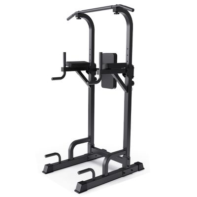 LYUCAYHQ Power Tower Pull Up Station, 9 Levels of Height Adjustment, for Home Gym, Strength Training Fitness Equipment, Newer Version, Load-Bearing 440LBS.
