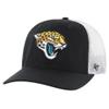 47 Men's Black/White Jacksonville Jaguars Team Unstructured Trucker Adjustable Hat view 1