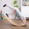 Saini_MEDICOS Curved Balance Wooden Board - Strengthen Leg Muscles, Improve Balancing | Rocking Exercise for 3+ Years (150Kg) view 4