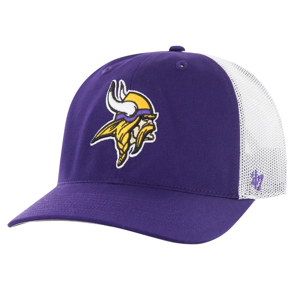 47 Men's Purple/White Minnesota Vikings Team Unstructured Trucker Adjustable Hat