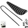 Bicycle Saddle Seat Long Bike Seat Banana Bike Seat 26in Bicycle Seat with U Bracket Bar Equipped Bike Engine Kit Parts Bicycle Fitting Seat Replacement (Saddle Set Standard) view 1