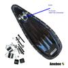 Bicycle Saddle Seat Long Bike Seat Banana Bike Seat 26in Bicycle Seat with U Bracket Bar Equipped Bike Engine Kit Parts Bicycle Fitting Seat Replacement (Saddle Set Standard) view 4