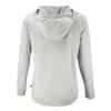 Cutter & Buck Women's Gray Detroit Lions Coastline Epic Comfort Eco Recycled Long Sleeve Hoodie T-Shirt view 3