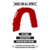 2 Pack Nxtrnd Classic Mouthguard, Custom Fit Sports Mouthpiece for Football, Boxing, MMA, Basketball, Hockey, Lacrosse, Youth & Adult (Red) view 2