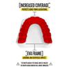 2 Pack Nxtrnd Classic Mouthguard, Custom Fit Sports Mouthpiece for Football, Boxing, MMA, Basketball, Hockey, Lacrosse, Youth & Adult (Red) view 3