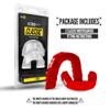 2 Pack Nxtrnd Classic Mouthguard, Custom Fit Sports Mouthpiece for Football, Boxing, MMA, Basketball, Hockey, Lacrosse, Youth & Adult (Red) view 4