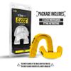 2 Pack Nxtrnd Classic Mouthguard, Custom Fit Sports Mouthpiece for Football, Boxing, MMA, Basketball, Hockey, Lacrosse, Youth & Adult (Yellow) view 4