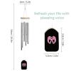 Breast Cancer Awareness Ribbon Wind Chimes Wooden Outside Windchime Memorial Wind Chimes for Garden Home Decoration view 2
