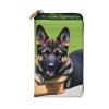 YYHWHJDE German shepherd dog Printing Leather long clutch wallet Designed for fashion girls and women stylish and personalized 7.48 x 4.13 in view 2