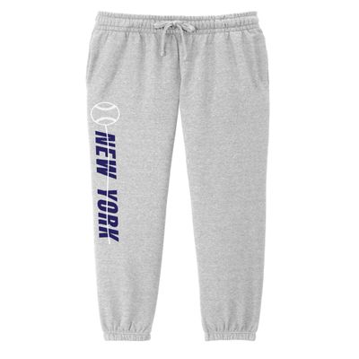 Wally's Custom Apparel New York Sweatpants with Side Pockets Gray DS2 Small - 2XL (US, Alpha, Small, Regular, Regular, Gray)