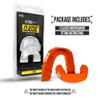 2 Pack Nxtrnd Classic Mouthguard, Custom Fit Sports Mouthpiece for Football, Boxing, MMA, Basketball, Hockey, Lacrosse, Youth & Adult (Orange) view 4