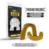 2 Pack Nxtrnd Classic Mouthguard, Custom Fit Sports Mouthpiece for Football, Boxing, MMA, Basketball, Hockey, Lacrosse, Youth & Adult (Gold) view 4