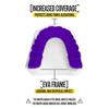 2 Pack Nxtrnd Classic Mouthguard, Custom Fit Sports Mouthpiece for Football, Boxing, MMA, Basketball, Hockey, Lacrosse, Youth & Adult (Purple) view 3