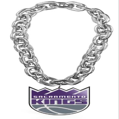 aminco Sacramento Kings Fan Chain, Silver