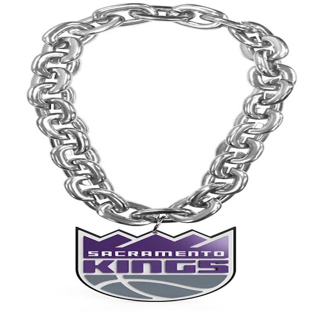 aminco Sacramento Kings Fan Chain, Silver