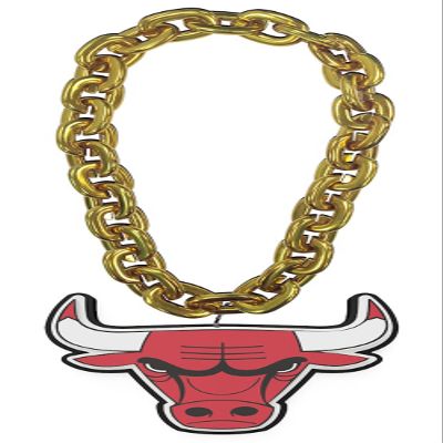aminco Chicago Bulls Fan Chain, Gold