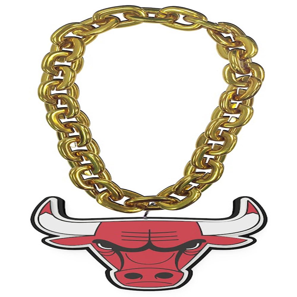 aminco Chicago Bulls Fan Chain, Gold