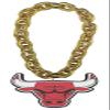aminco Chicago Bulls Fan Chain, Gold view 1