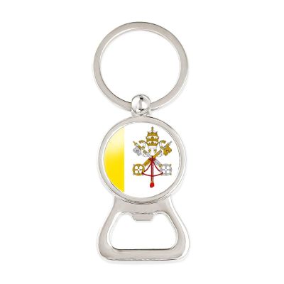 GOYMFKM Fashion Vatican National Flag Of Romania Keychain Bottle Opener Charm Key Ring Jewelry, Unique Birthday Gift Key Fob Accessories For Women Men,Fashion Keychain,Long:8.2Cm