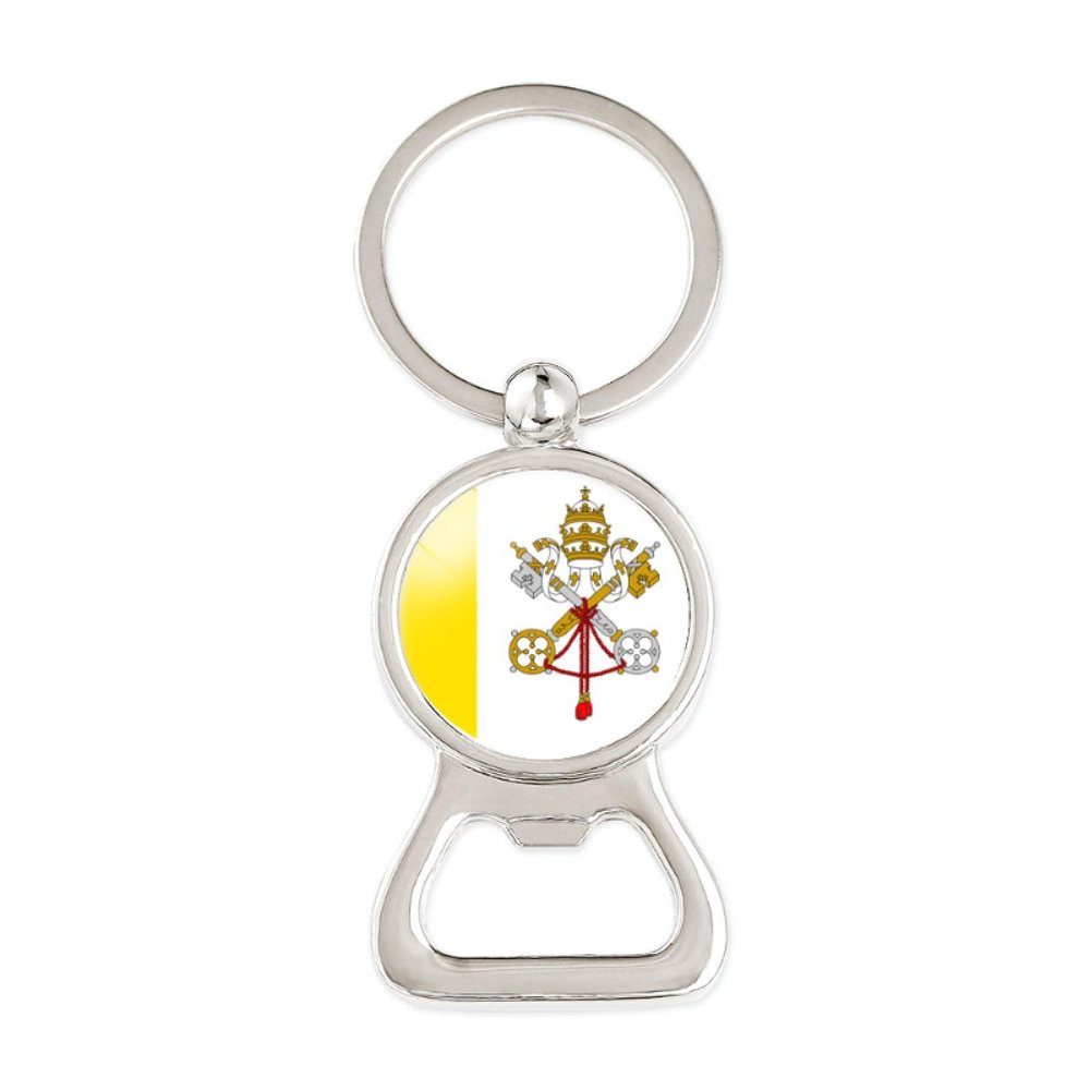 GOYMFKM Fashion Vatican National Flag Of Romania Keychain Bottle Opener Charm Key Ring Jewelry, Unique Birthday Gift Key Fob Accessories For Women Men,Fashion Keychain,Long:8.2Cm