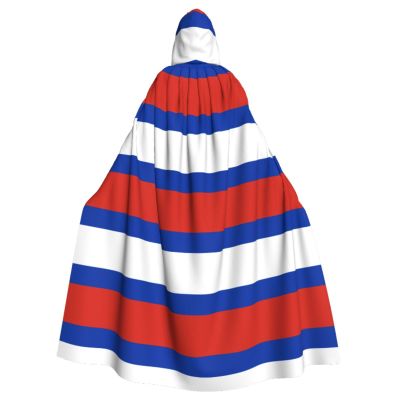 DRTGEDS Russian Flag Halloween Cloak, Hooded Cape Cosplay Costume Adult Robe Cloak For Men And Women
