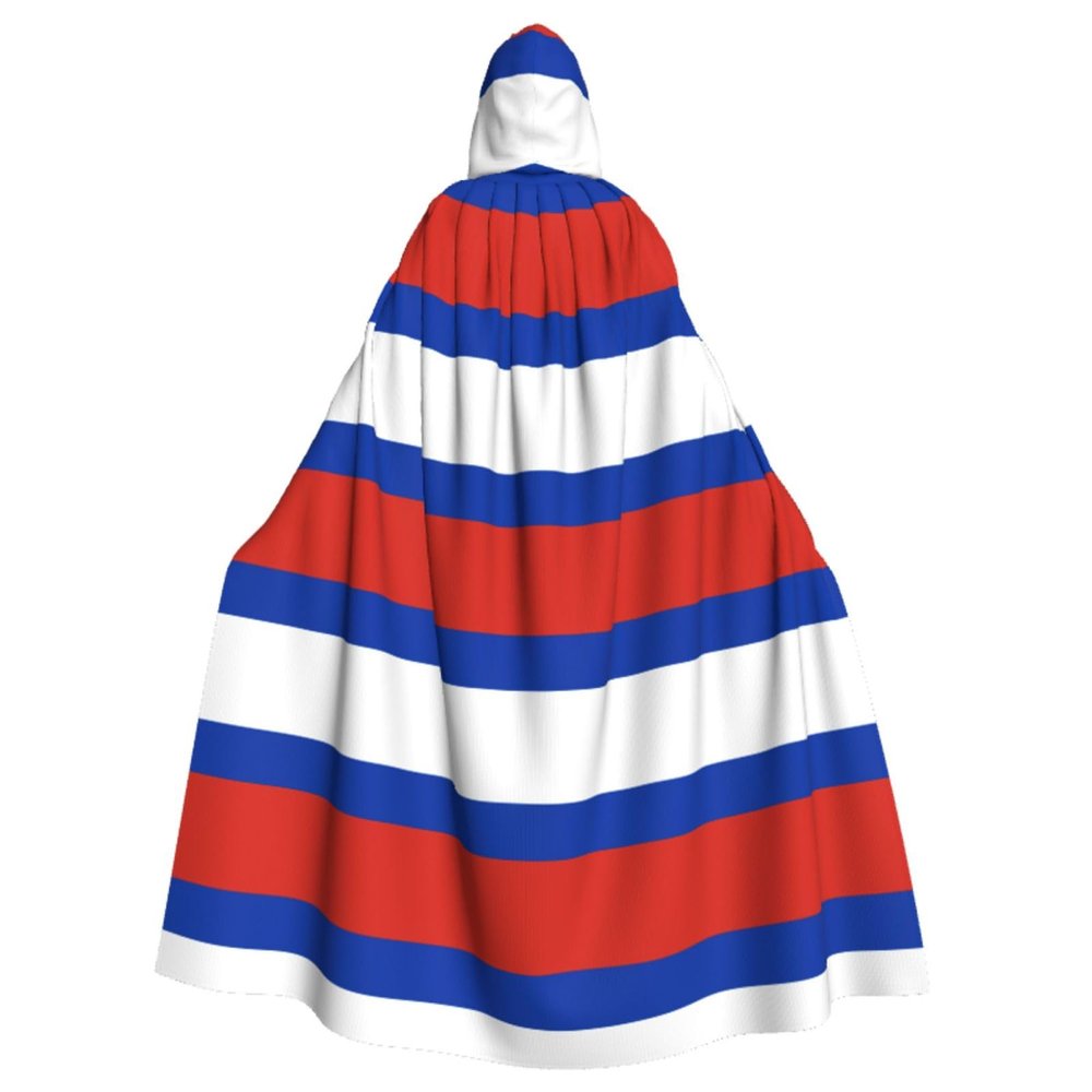 DRTGEDS Russian Flag Halloween Cloak, Hooded Cape Cosplay Costume Adult Robe Cloak For Men And Women