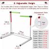 HDYZJQ Adults Youth Kids Hurdles for Track and Field, Detachable Metal Hurdle with 180 Degree Rotatable Foam Pole, Speed and Agility Training Equipment for School Gym Backyard(27-41in) view 3