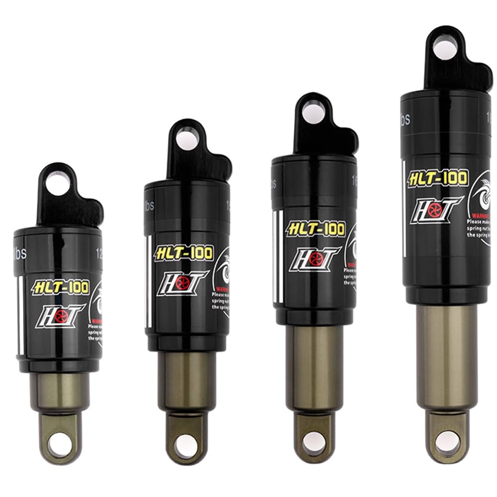 Inkesky Bike Rear Shocks with Coil Spring, Suspension Absorber for Mountain Bike/MTB/eBike (150mmx550lbs)