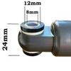 Inkesky Bike Rear Shocks with Coil Spring, Suspension Absorber for Mountain Bike/MTB/eBike (150mmx550lbs) view 2