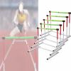 HDYZJQ Metalized Foam Hurdles Track and Field, Set of 5 Speed Training Hurdles for Kids Adults, Adjustable Height Agility Training Equipment, Easy Assembly(Adults) view 1