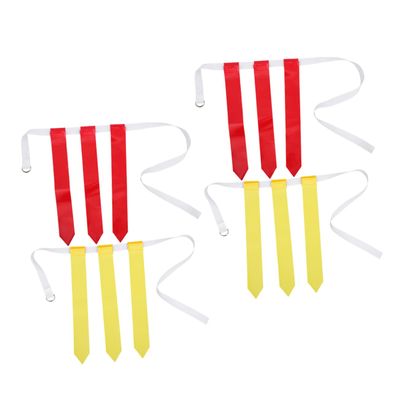 OHPHCALL 4pcs Football Flag Belt Waist Flags for Youth Adults Multi-use for Outdoor Games and Backyard Activities Includes