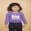 Promoted to Big Sister Shirt for Little Girls Toddler Baby Announcement Outfits (US, Age, 3 Years, Purple - Long Sleeve) view 2