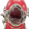 Vintage Marine Divers Helmet Solid Steel Diving Helmet 18" Mark V US Navy Vintage Red view 3