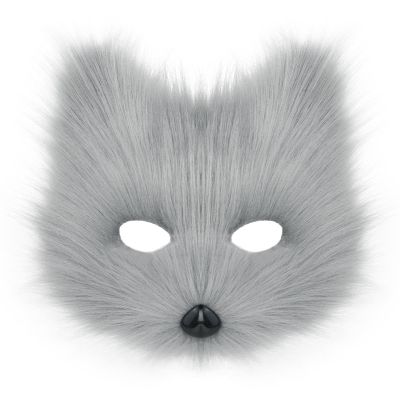 DWUMINXXG Halloween Outfit Faux Fox mask Gloves Plush Fox Tail