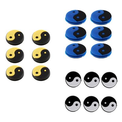 18Pc Silicone Yin Yang Dampeners for Tennis Squash Racket Absorber
