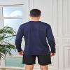 5 Pack Mens Long Sleeve Quick Dry Active Athletic T Shirt Running Gym Workout Tee Tops view 2