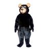 Fat Black Bear Mascot Costume Adult Size for Men & Women with Built-in Fan Inside the Head view 1