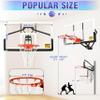 Defulion 54.5" Wall Mounted Basketball Hoop Shatterproof PC Backboard Basketball Goal with Adjustable Height for Garage, Indoor & Outdoor Use view 4