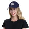 Bah Humbug Baseball Cap Men Women - Classic Trucker Hat Adjustable Plain Hat Navy Blue view 3
