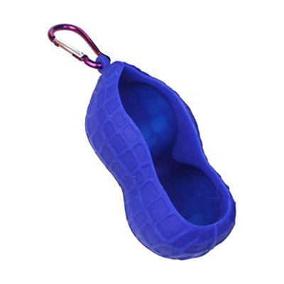 Golf Ball Carrier Bag for Convenient Attachment to Golf Bag, Blue