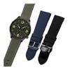 18mm 19mm 20mm 21mm 22mm 23mm 24mm Nylon Canvas Watch Band Universal Bracelet for Men Women Sport fit for Tissot fit for Timex fit for Seiko watch(Green-black pin,18mm) view 2